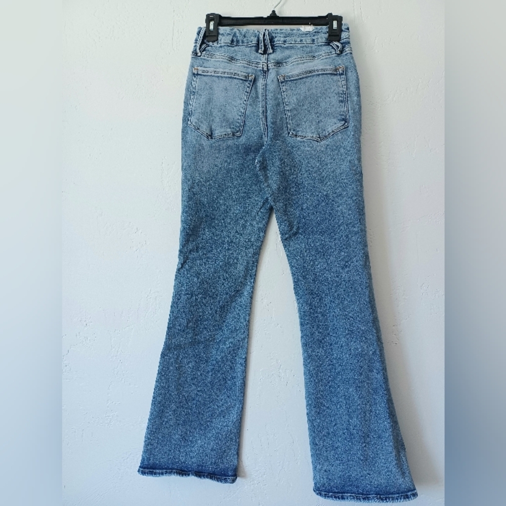 NWOT Good American High-rise Flare Jeans 32 In Inseam - Picture 5 of 9